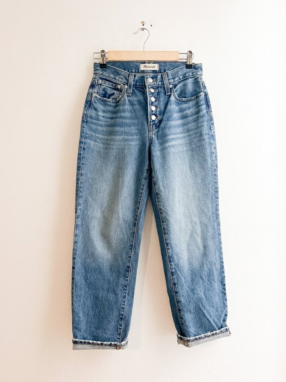 MADEWELL The Perfect Vintage Straight Jean Button Fly | 25 P - Picture 3 of 13